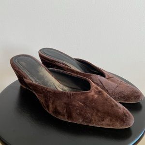 Rachel Comey Velvet Slip On Heels